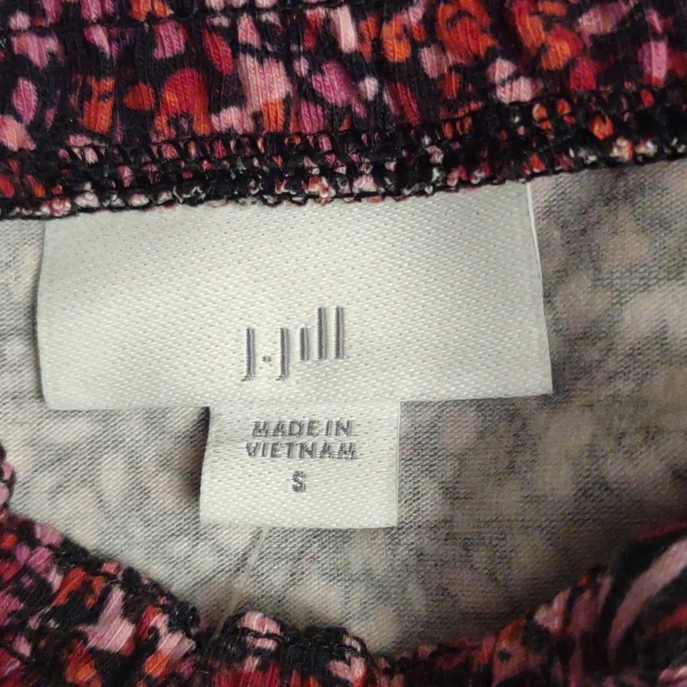 J. Jill mock neck cotton/modal print top